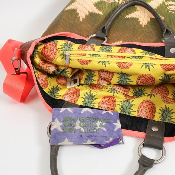 George Gina & Lucy - Lucy Tote - Bright Orange Strap - NWT (Small Call outs) - Picture 3 of 13